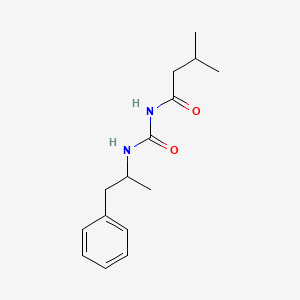 molecular formula C15H22N2O2 B5019756 3-methyl-N-{[(1-methyl-2-phenylethyl)amino]carbonyl}butanamide 