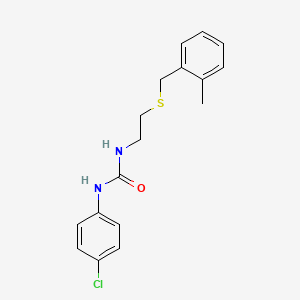 N-(4-chlorophenyl)-N'-{2-[(2-methylbenzyl)thio]ethyl}urea