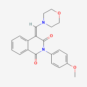 molecular formula C21H20N2O4 B5019859 2-(4-methoxyphenyl)-4-(4-morpholinylmethylene)-1,3(2H,4H)-isoquinolinedione 