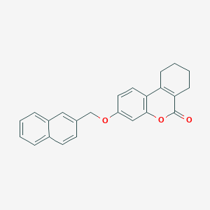 molecular formula C24H20O3 B5019877 3-(2-naphthylmethoxy)-7,8,9,10-tetrahydro-6H-benzo[c]chromen-6-one 