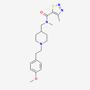 N-({1-[2-(4-methoxyphenyl)ethyl]-4-piperidinyl}methyl)-N,4-dimethyl-1,2,3-thiadiazole-5-carboxamide