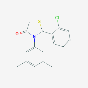 molecular formula C17H16ClNOS B501990 2-(2-Chlorophenyl)-3-(3,5-dimethylphenyl)-1,3-thiazolidin-4-one 