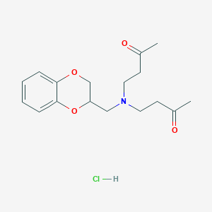 molecular formula C17H24ClNO4 B5019921 4,4'-[(2,3-dihydro-1,4-benzodioxin-2-ylmethyl)imino]di(2-butanone) hydrochloride 