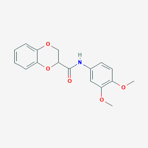 N-(3,4-dimethoxyphenyl)-2,3-dihydro-1,4-benzodioxine-2-carboxamide