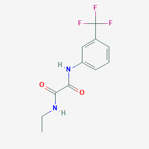 molecular formula C11H11F3N2O2 B5019951 N-ethyl-N'-[3-(trifluoromethyl)phenyl]ethanediamide 