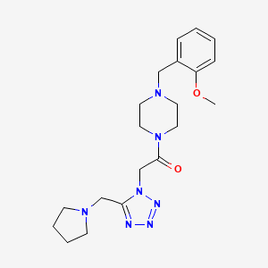 molecular formula C20H29N7O2 B5019957 1-(2-methoxybenzyl)-4-{[5-(1-pyrrolidinylmethyl)-1H-tetrazol-1-yl]acetyl}piperazine 