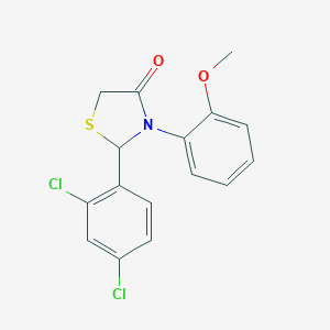 2-(2,4-Dichlorophenyl)-3-(2-methoxyphenyl)-1,3-thiazolidin-4-one