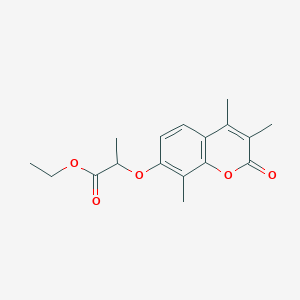 ethyl 2-[(3,4,8-trimethyl-2-oxo-2H-chromen-7-yl)oxy]propanoate