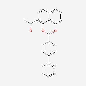 molecular formula C25H18O3 B5019979 2-acetyl-1-naphthyl 4-biphenylcarboxylate 