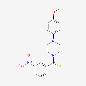 1-(4-methoxyphenyl)-4-[(3-nitrophenyl)carbonothioyl]piperazine