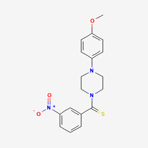 molecular formula C18H19N3O3S B5019985 1-(4-methoxyphenyl)-4-[(3-nitrophenyl)carbonothioyl]piperazine 