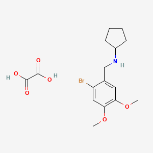 molecular formula C16H22BrNO6 B5019993 N-(2-bromo-4,5-dimethoxybenzyl)cyclopentanamine oxalate 