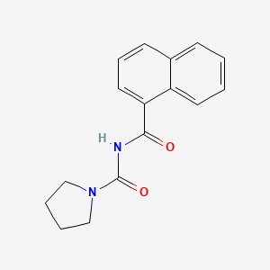 molecular formula C16H16N2O2 B5020001 N-1-naphthoyl-1-pyrrolidinecarboxamide 