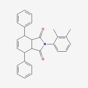 molecular formula C28H25NO2 B5020019 2-(2,3-dimethylphenyl)-4,7-diphenyl-3a,4,7,7a-tetrahydro-1H-isoindole-1,3(2H)-dione 