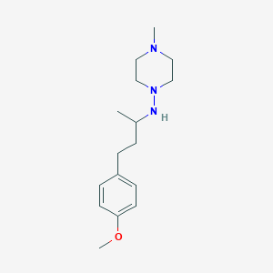 N-[3-(4-methoxyphenyl)-1-methylpropyl]-4-methyl-1-piperazinamine