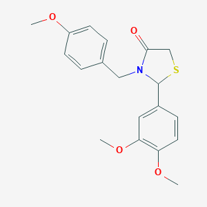2-(3,4-Dimethoxyphenyl)-3-(4-methoxybenzyl)-1,3-thiazolidin-4-one