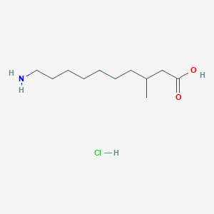 molecular formula C11H24ClNO2 B5020091 10-amino-3-methyldecanoic acid hydrochloride 
