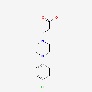 molecular formula C14H19ClN2O2 B5020126 methyl 3-[4-(4-chlorophenyl)-1-piperazinyl]propanoate CAS No. 6269-51-8