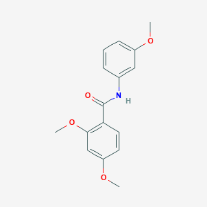 molecular formula C16H17NO4 B502014 2,4-dimethoxy-N-(3-methoxyphenyl)benzamide 