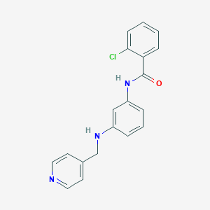 2-chloro-N-{3-[(4-pyridinylmethyl)amino]phenyl}benzamide