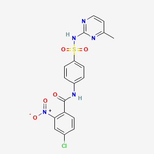 4-chloro-N-(4-{[(4-methyl-2-pyrimidinyl)amino]sulfonyl}phenyl)-2-nitrobenzamide