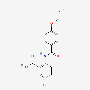 5-bromo-2-[(4-propoxybenzoyl)amino]benzoic acid