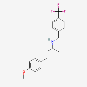 4-(4-methoxyphenyl)-N-[4-(trifluoromethyl)benzyl]-2-butanamine