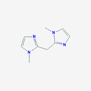 molecular formula C9H12N4 B050203 双(N-甲基咪唑-2-基)甲烷 CAS No. 124225-99-6