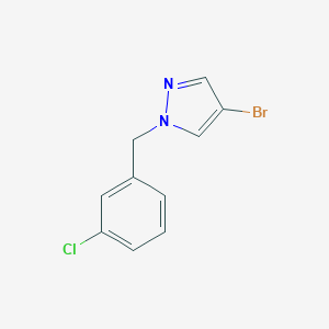 molecular formula C10H8BrClN2 B502030 4-bromo-1-(3-chlorobenzyl)-1H-pyrazole 