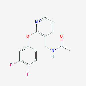 molecular formula C14H12F2N2O2 B5020318 N-{[2-(3,4-difluorophenoxy)-3-pyridinyl]methyl}acetamide 