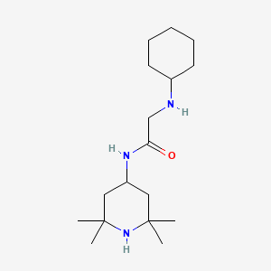 molecular formula C17H33N3O B5020374 N~2~-cyclohexyl-N~1~-(2,2,6,6-tetramethyl-4-piperidinyl)glycinamide 