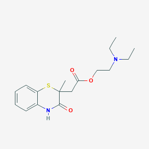 molecular formula C17H24N2O3S B502040 2-(diethylamino)ethyl (2-methyl-3-oxo-3,4-dihydro-2H-1,4-benzothiazin-2-yl)acetate 