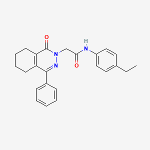 molecular formula C24H25N3O2 B5020408 N-(4-ethylphenyl)-2-(1-oxo-4-phenyl-5,6,7,8-tetrahydro-2(1H)-phthalazinyl)acetamide 