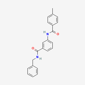 molecular formula C22H20N2O2 B5020410 N-benzyl-3-[(4-methylbenzoyl)amino]benzamide 