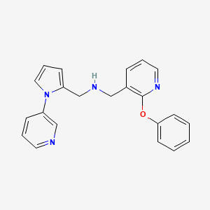 1-(2-phenoxy-3-pyridinyl)-N-{[1-(3-pyridinyl)-1H-pyrrol-2-yl]methyl}methanamine