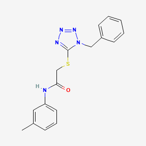 2-[(1-benzyl-1H-tetrazol-5-yl)thio]-N-(3-methylphenyl)acetamide