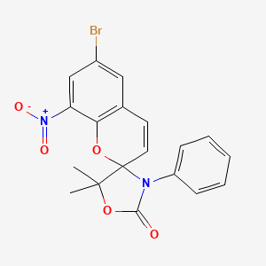 molecular formula C19H15BrN2O5 B5020505 6-bromo-5',5'-dimethyl-8-nitro-3'-phenyl-2'H-spiro[chromene-2,4'-[1,3]oxazolidin]-2'-one 