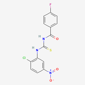 N-{[(2-chloro-5-nitrophenyl)amino]carbonothioyl}-4-fluorobenzamide