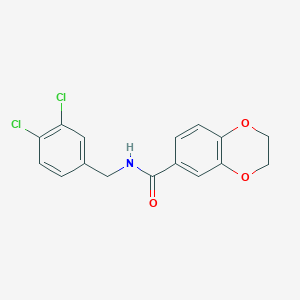 N-(3,4-dichlorobenzyl)-2,3-dihydro-1,4-benzodioxine-6-carboxamide