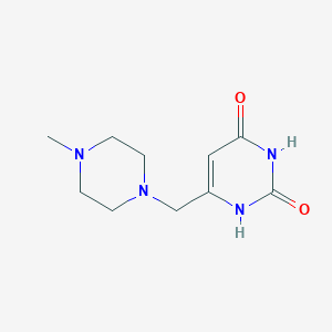 molecular formula C10H16N4O2 B502056 6-[(4-methyl-1-piperazinyl)methyl]-2,4(1H,3H)-pyrimidinedione 
