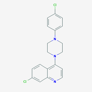molecular formula C19H17Cl2N3 B502057 7-Chloro-4-[4-(4-chlorophenyl)-1-piperazinyl]quinoline 