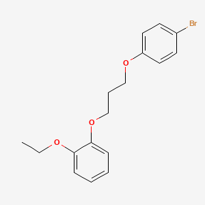 molecular formula C17H19BrO3 B5020599 1-[3-(4-bromophenoxy)propoxy]-2-ethoxybenzene 