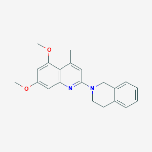 2-(3,4-dihydro-2(1H)-isoquinolinyl)-5,7-dimethoxy-4-methylquinoline