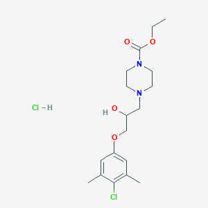 ethyl 4-[3-(4-chloro-3,5-dimethylphenoxy)-2-hydroxypropyl]-1-piperazinecarboxylate hydrochloride