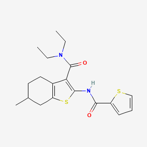 B5020674 N,N-diethyl-6-methyl-2-[(2-thienylcarbonyl)amino]-4,5,6,7-tetrahydro-1-benzothiophene-3-carboxamide CAS No. 5578-58-5