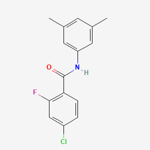 molecular formula C15H13ClFNO B5020683 4-chloro-N-(3,5-dimethylphenyl)-2-fluorobenzamide 