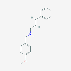 molecular formula C17H19NO B502070 N-cinnamyl-N-(4-methoxybenzyl)amine 