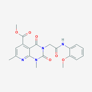 molecular formula C20H20N4O6 B5020714 methyl 3-{2-[(2-methoxyphenyl)amino]-2-oxoethyl}-1,7-dimethyl-2,4-dioxo-1,2,3,4-tetrahydropyrido[2,3-d]pyrimidine-5-carboxylate 