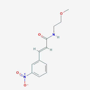 molecular formula C12H14N2O4 B5020720 N-(2-methoxyethyl)-3-(3-nitrophenyl)acrylamide 