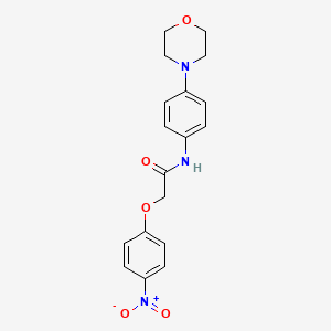 N-[4-(4-morpholinyl)phenyl]-2-(4-nitrophenoxy)acetamide